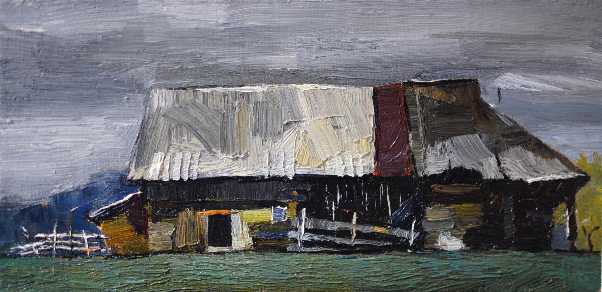 "Painting. Pleinair. Long term" by Cristina Demian, 200x400mm, oil on canvas