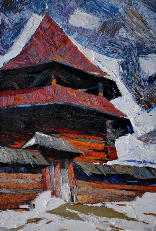 "Pictură. Pleinair. Pleinair România" by Anatol Ghimpu, ulei pe pânză
