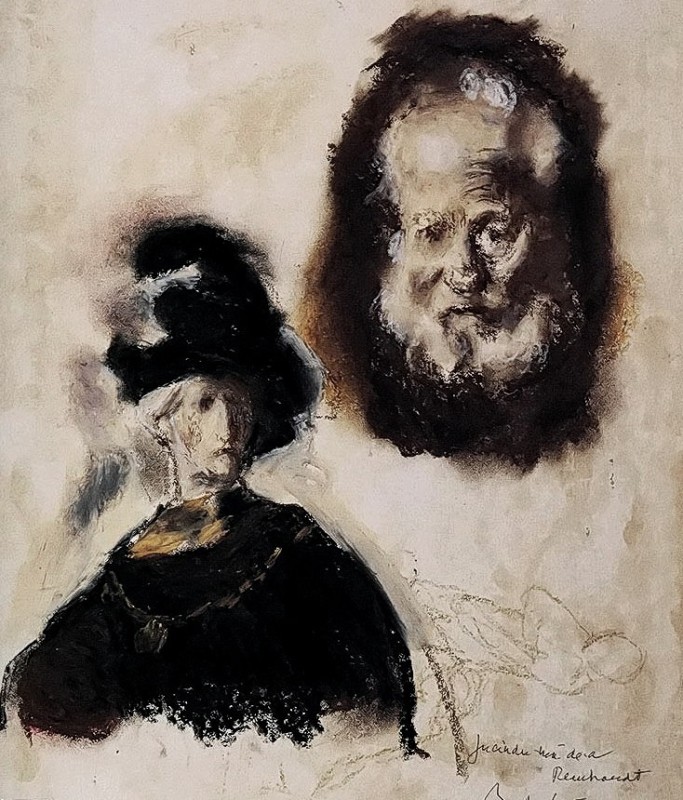 "Desen. Oameni" by Corneliu Baba