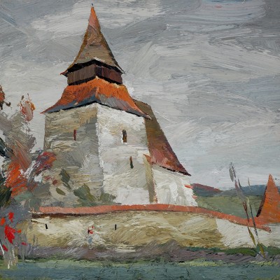 "Transilvania" by Анатол Гимпу, 2010, 400x400mm, масло / холст