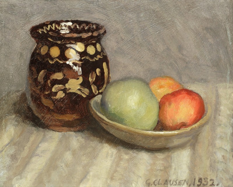 "Pictură. Natură statică" by George Clausen