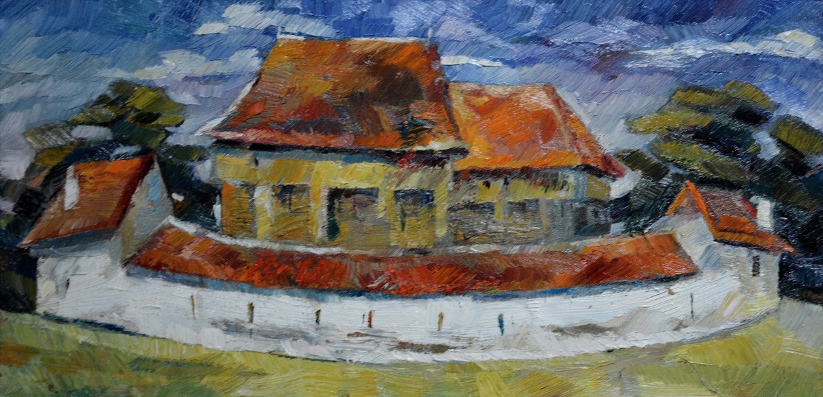"Painting. Pleinair. Long term" by Natalia Bzovii, 300x600mm, oil on canvas