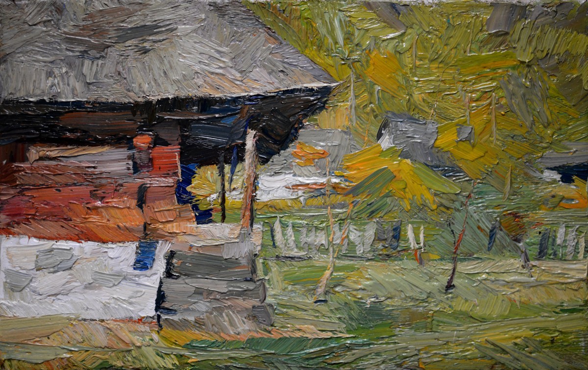 "Painting. Pleinair. Long term" by Cezar Ciobanu, 400x200mm, oil on canvas