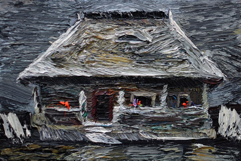 "Motiv. Căsuța lui Brăncuși" by Влада Cибуc, 2016, 200x300mm, масло / холст