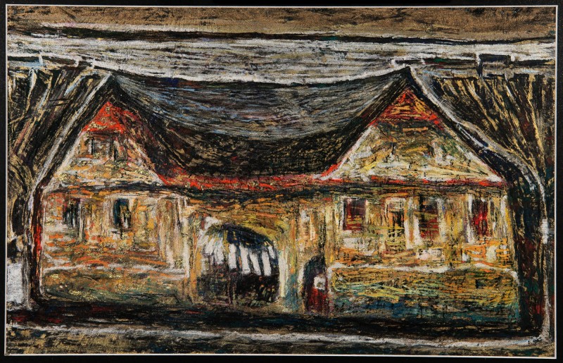 "Little house" by Nicoleta Stati, 2010, mixed technique on paper