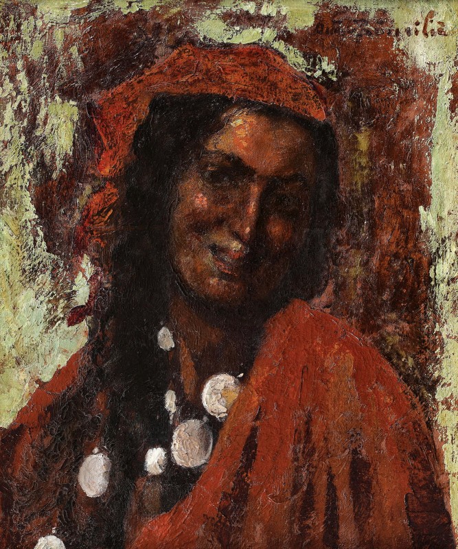 "Painting. Portrait" by Octav Băncilă