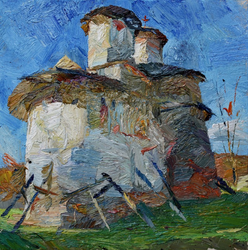 "Painting. Pleinair. Pleinair romania" by Cezar Ciobanu, oil on canvas