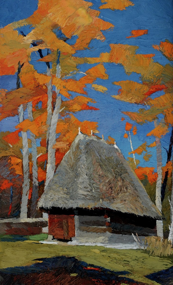 "Сибиу" by Анатол Гимпу, 2013, 680x420mm, масло / холст