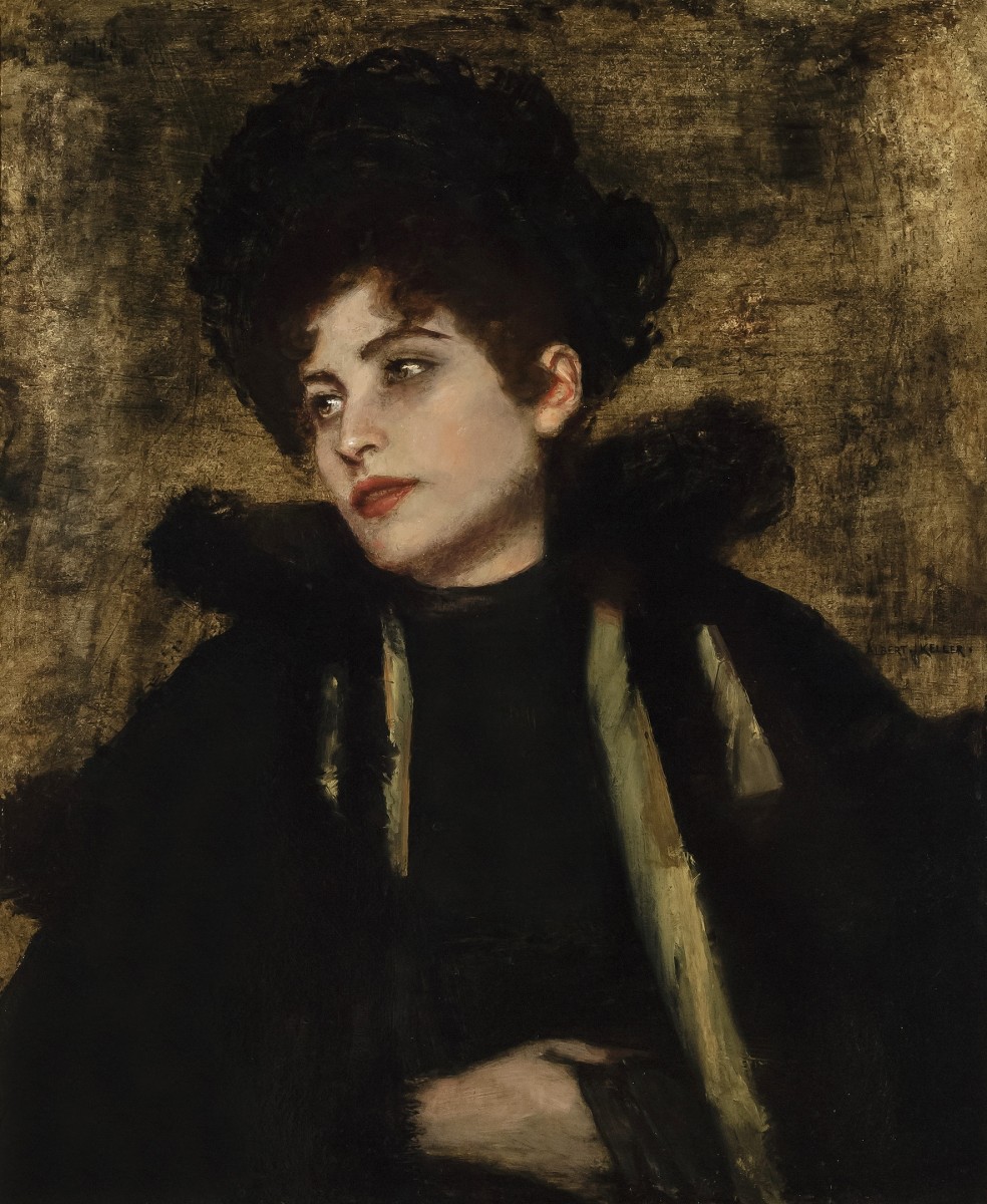 "Painting. Portrait" by Albert von Keller