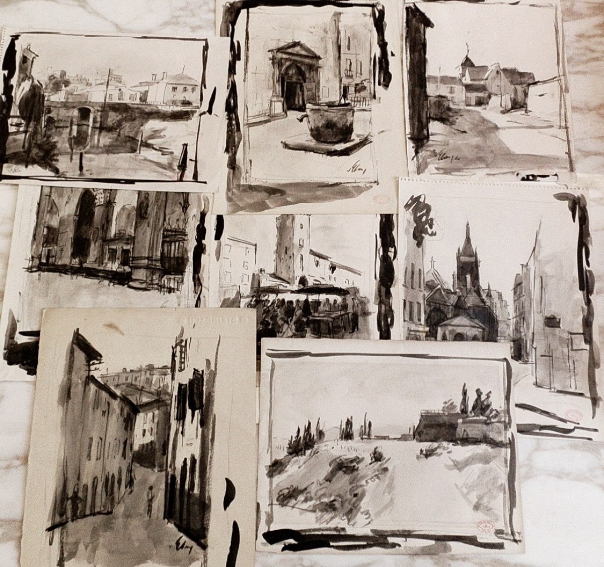 "Рисунок" by Тхео ван Елсен