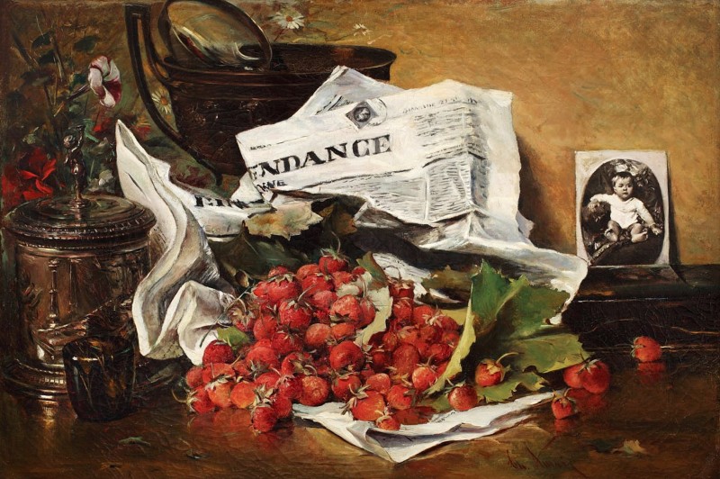"Painting. Still life" by Theodor Aman