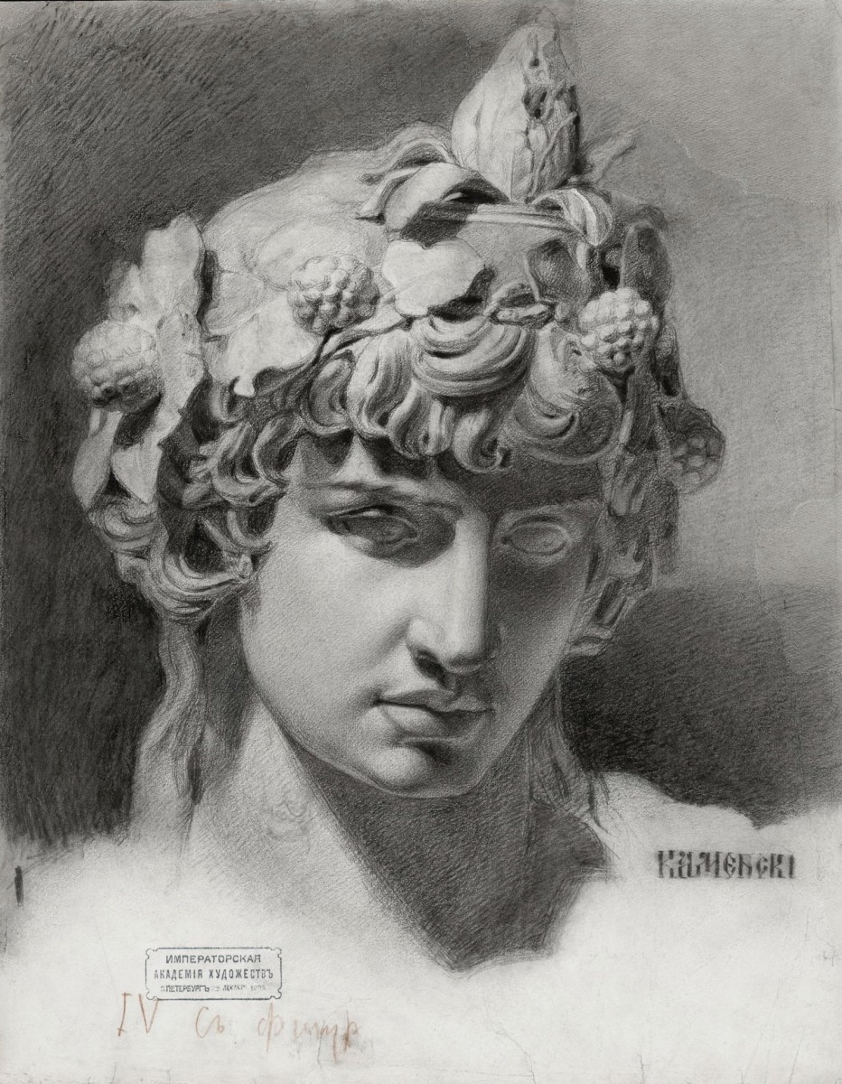 "Рисунок. Гипс, голова, руки и ноги" by Fedor Fedorovich Kamenskii