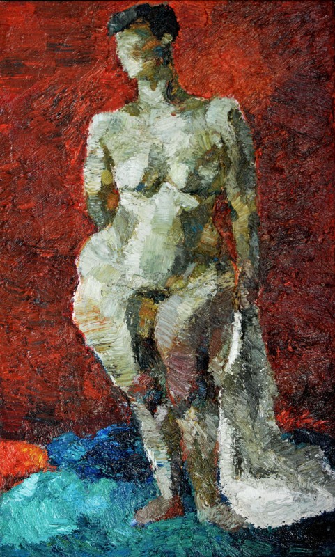 "Nud" by Лина Аминов, 2004, 700x420mm, масло / холст