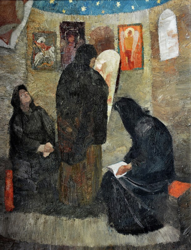 "Compoziție. Istorică" by Ниcолае Луcа, 2009, 680x510mm, масло / холст