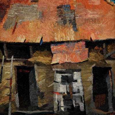 "Etude. Moldovița" by Анатол Гимпу, 2002, 520x420mm, масло / холст
