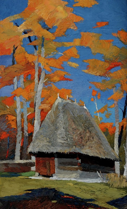 "Сибиу" by Анатол Гимпу, 2013, 680x420mm, масло / холст
