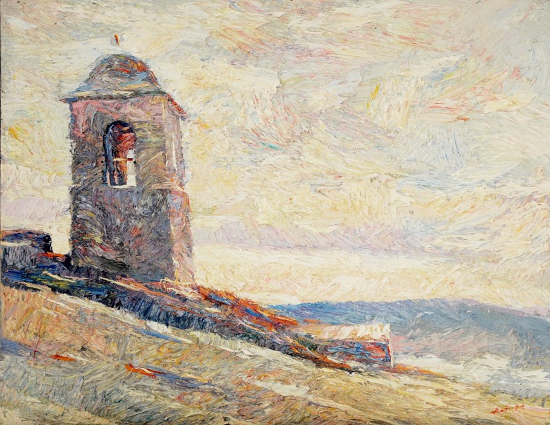 "Butuceni" by Anatol Ghimpu, 420x520mm, ulei pe pânză