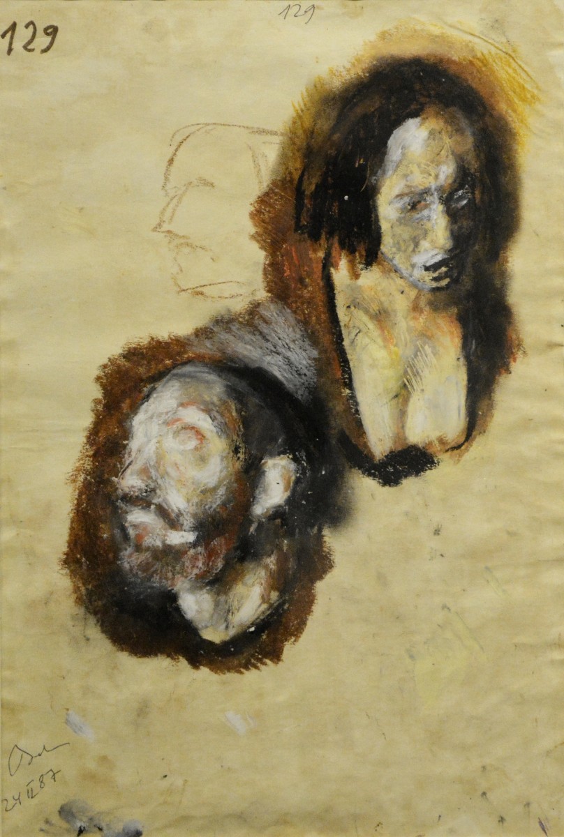 "Painting. Portrait" by Corneliu Baba, pencil on paper