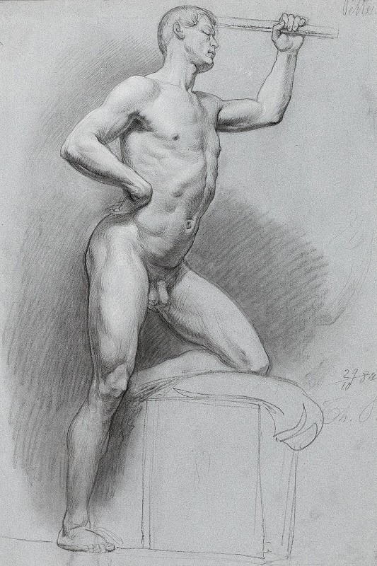 "Drawing. Nude" by Theodor Josef Petter