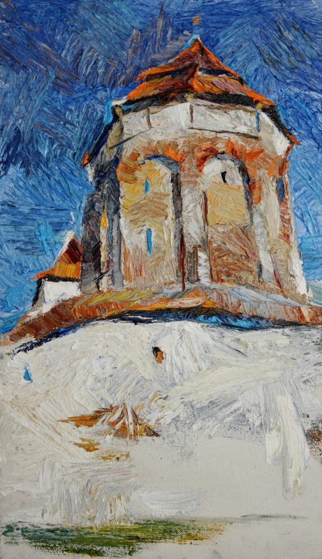"Painting. Pleinair. Pleinair romania" by Doina Mîndrean, oil on canvas