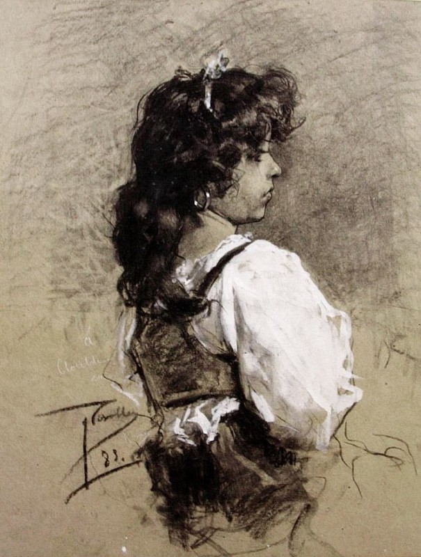 "Pictură. Figură / semifigură" by Joaquín Sorolla y Bastida