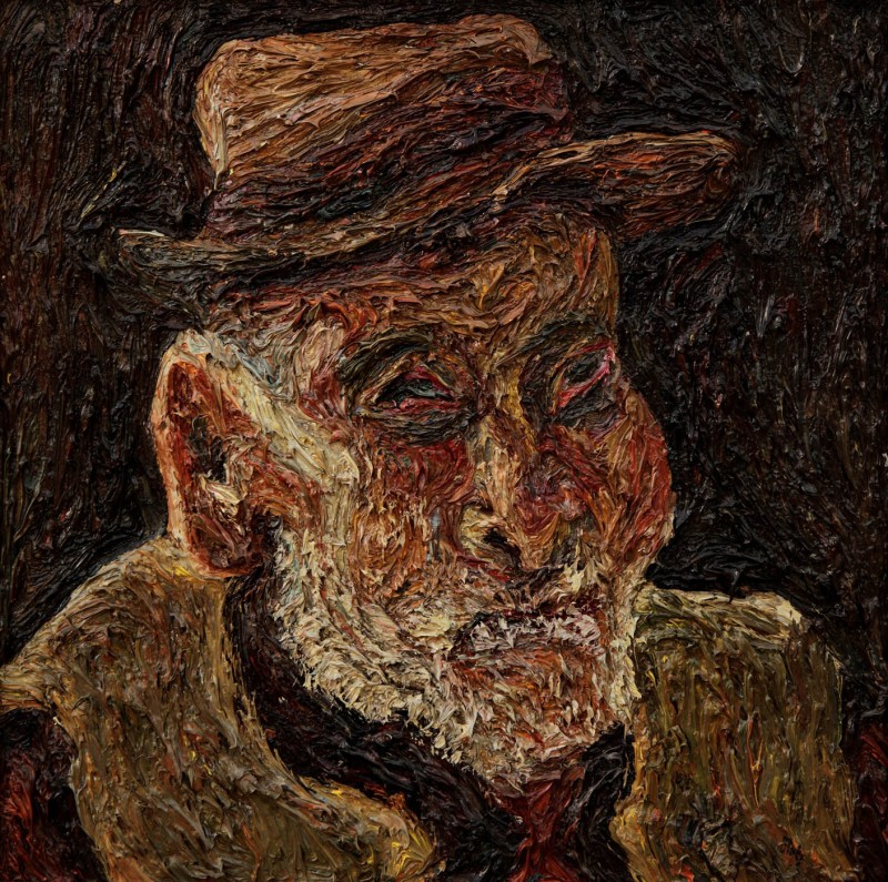 "Blind" by Ниcолета Стати, 2000, 420x420mm, масло / холст