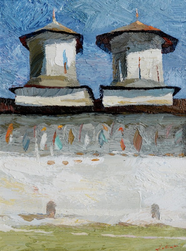 "Etude. Maldarasti" by Anatol Ghimpu, 2012, 400x300mm, oil on canvas