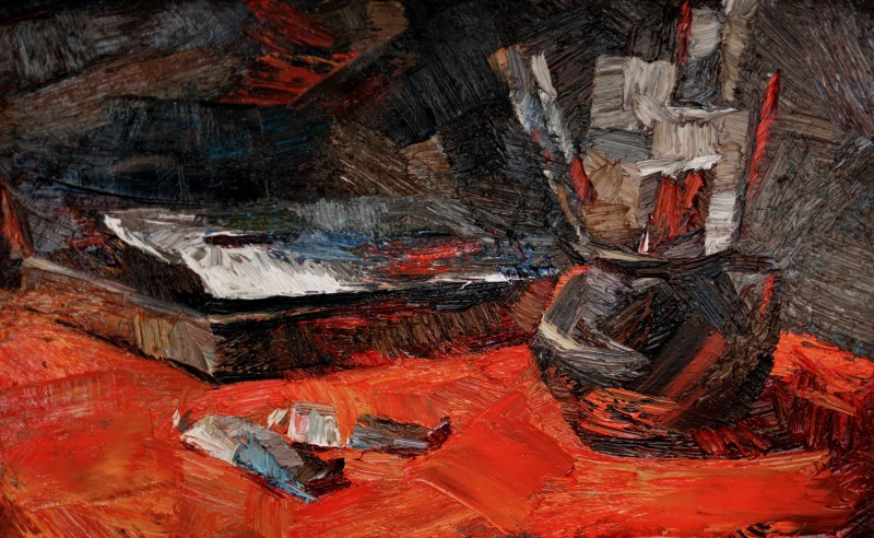 "Painting. Etude. Long term" by Natalia Fostica, 250x400mm, oil on canvas