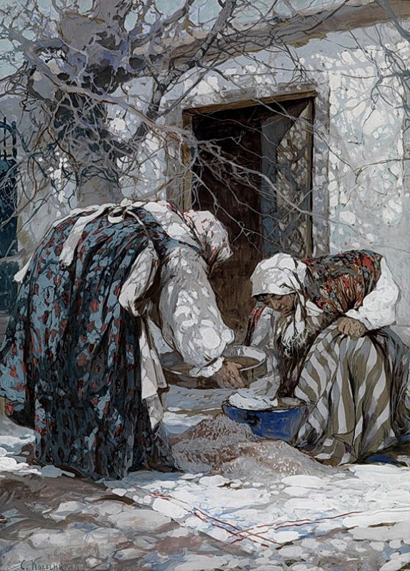 "Composition. Rural" by Stepan Fedorovitch Kolesnikoff