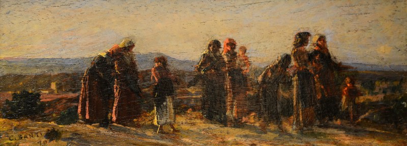 "Pictură. Oameni" by Cristiano Banti