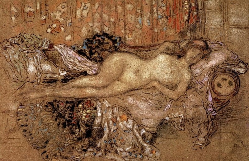 "Painting. Nude" by James Abbott McNeill Whistler