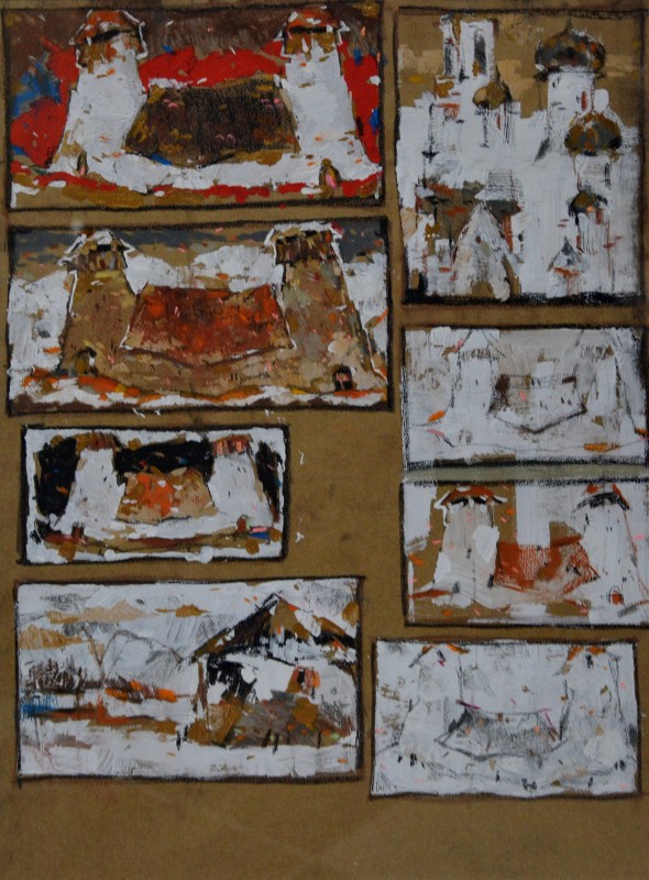 "Drawing. Long term" by Daniela Nemțanu, 400x300mm, pastel on paper
