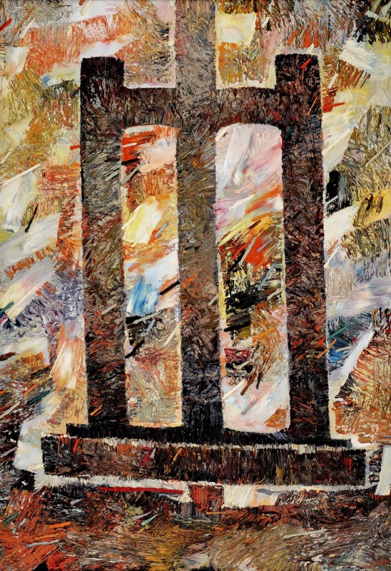 "Etude. Atelier" by Anatol Ghimpu, 2005, 950x680mm, oil on canvas