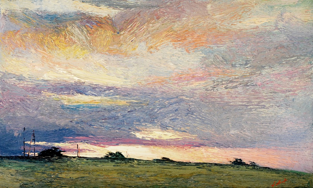 "Этюд. Молдовица" by Анатол Гимпу, 2001, 420x680mm, масло / холст
