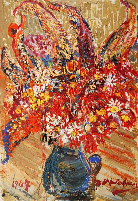 "Pictură. Flori" by Henri Victor Wolvens