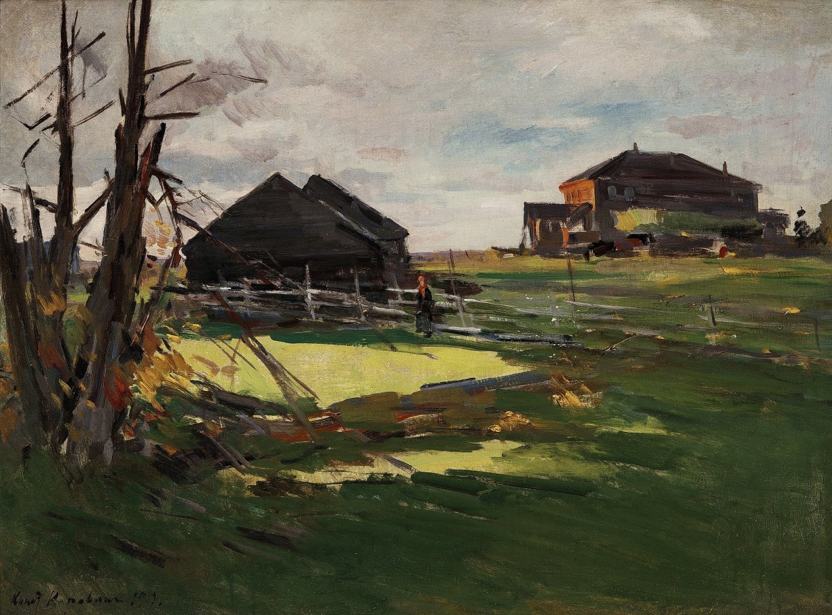 "Pictură. Rural" by Konstantin Alekseyevich Korovin