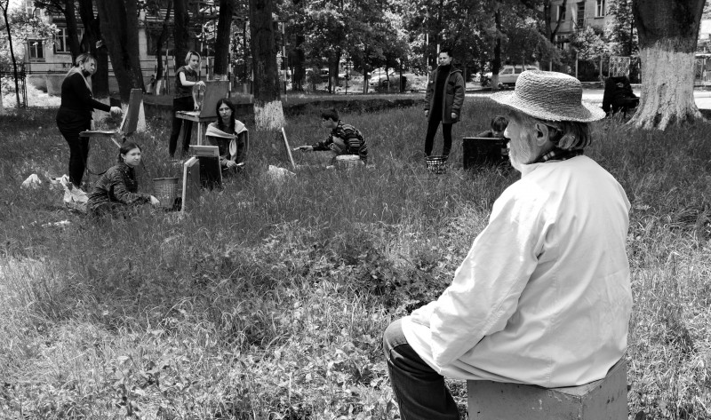 ... începutul practicii de pleinair de vară / clasa a VIII-a, a X-a și a XI-a. /