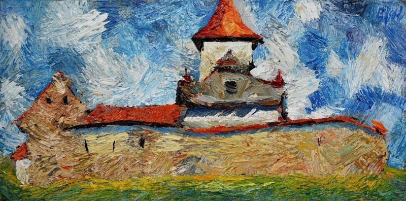 "Transilvania" by Cristina Dragoi, 2015, ulei pe pânză