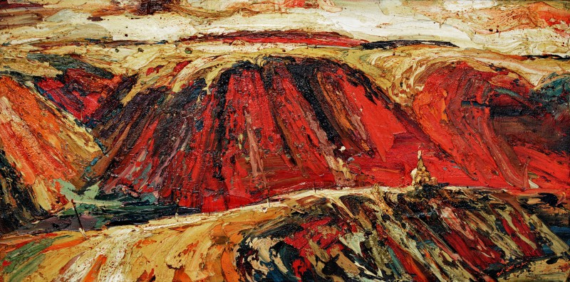 "Butuceni" by Anatol Ghimpu, 1988, 500x980mm, oil on canvas