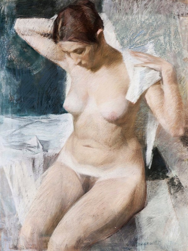 "Painting. Nude" by Konstantin Matveevich Lomykin