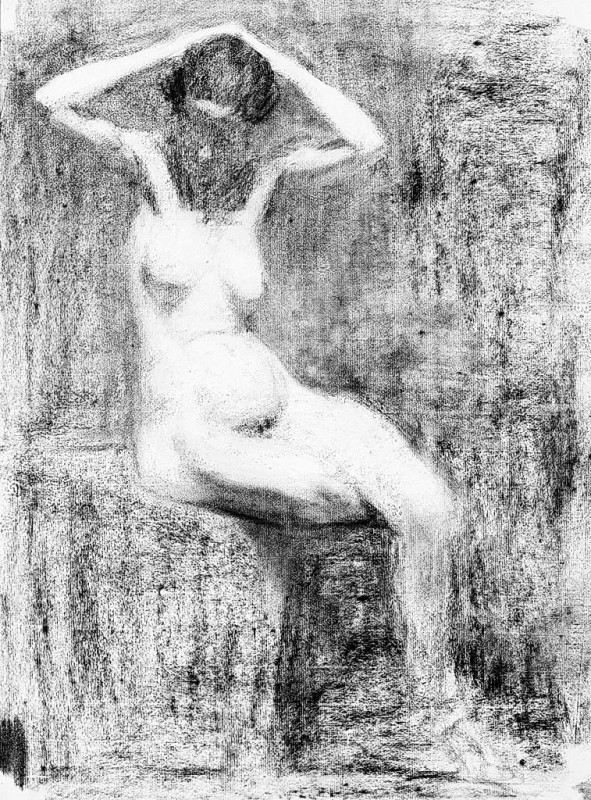 "Painting. Nude" by Thomas Pollock Anshutz