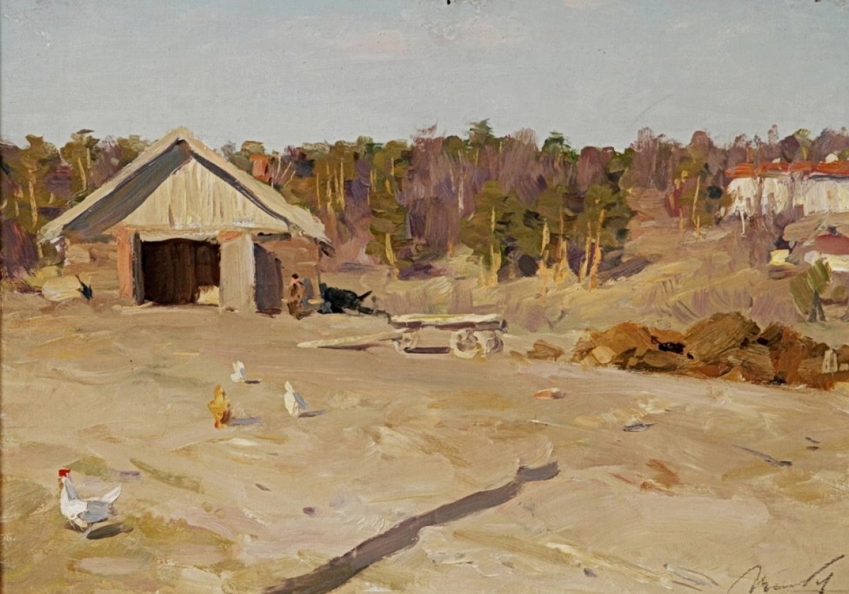 "Pictură. Rural" by Viktor Grigorievich Tsyplakov