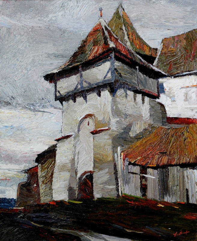 "Transilvania" by Anatol Ghimpu, oil on canvas