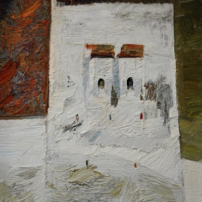 "Motiv. Dealul Frumos" by Alexandra Clapatiuc, 2012, 400x300mm, oil on canvas