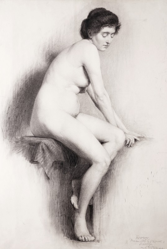 "Drawing. Nude" by Alfred Priest