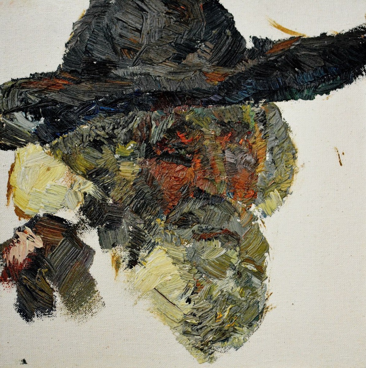 "Studiu. Portret" by Emilia Baltag, 2015, oil on canvas