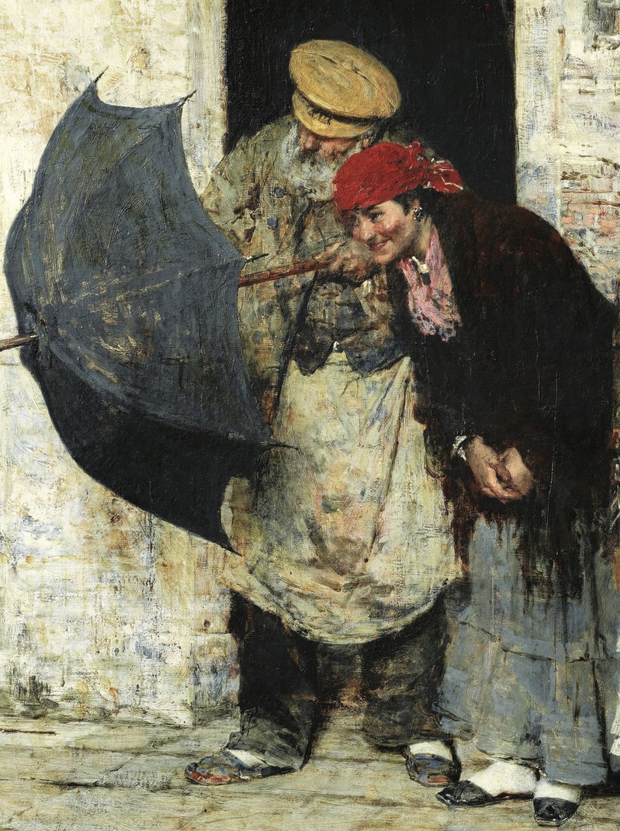 "Composition. People" by Giacomo Favretto