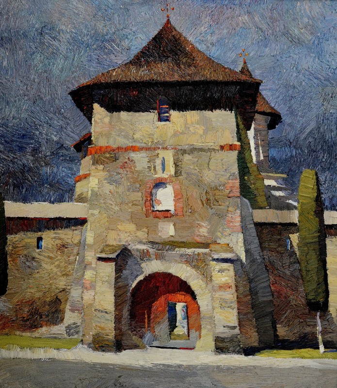 "Etude. Moldovița" by Анатол Гимпу, 2005, 600x520mm, масло / холст