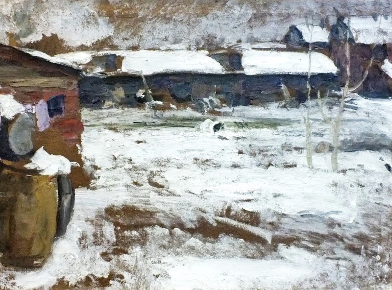 "Pictură. Rural" by Abram Efimovich Arkhipov