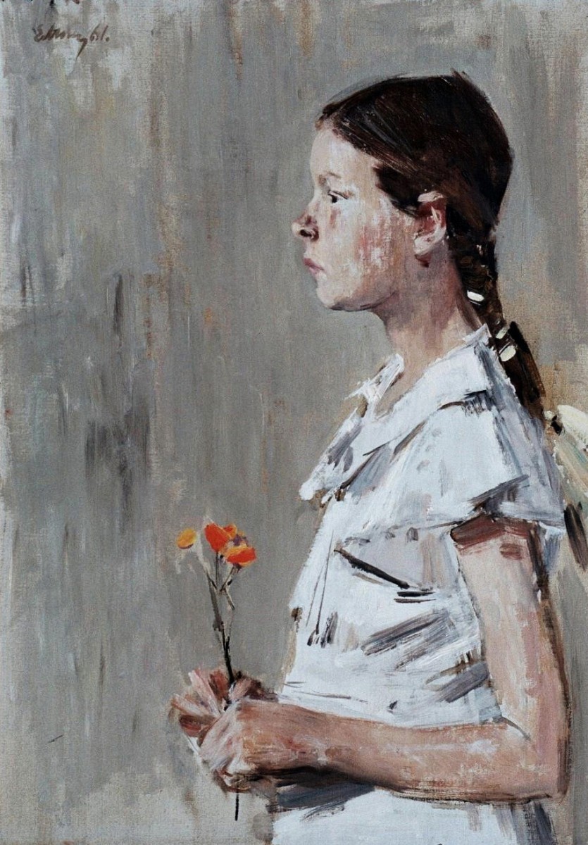 "Painting. Figure" by Evsey Evseevich Moiseenko